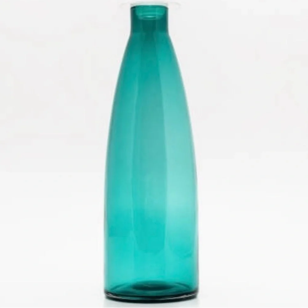 IKEA Blown Glass Bottle Vase